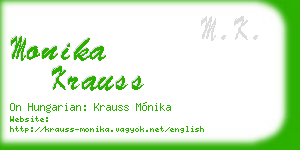 monika krauss business card